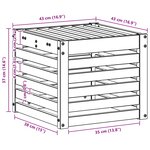 vidaXL Ensemble de canapés d'extérieur Blanc 35 x 38 x 37 cm