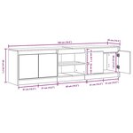 vidaXL Meuble TV Marron 180 x 34 x 50 cm Bois d'ingénierie
