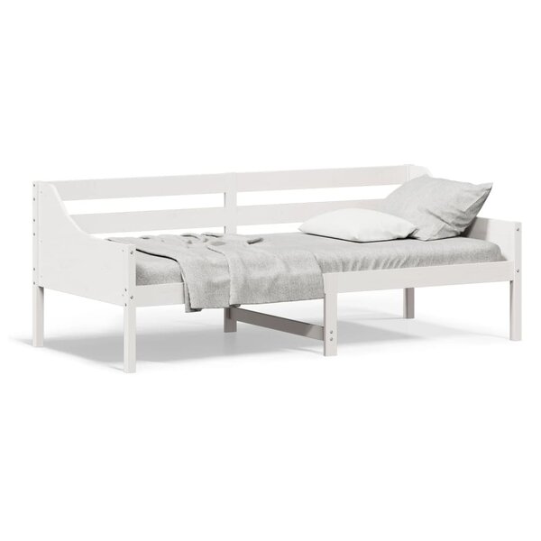 vidaXL Lit de jour sans matelas blanc 80x200 cm bois de pin massif