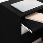 vidaXL Bureau Chêne noir 77 5 x 43 x 79 cm Bois d'ingénierie