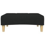 vidaXL Repose-pied noir 77x55x31 cm tissu