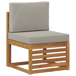 vidaXL Sofa de milieu extérieur Bois d'Acacia Massif Naturel