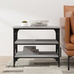 vidaXL Table d'appoint Sonoma gris 55x38x45 cm Bois d'ingénierie