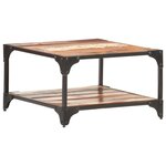 vidaXL Table basse 60x60x35 cm Bois de récupération massif