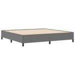 vidaXL Lit à lattes Gris clair 200 x 200 cm Tissu en velours côtelé