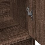 vidaXL Armoire d'évier chêne marron 63x29x55 cm bois d'ingénierie