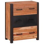 vidaXL Buffet avec tiroir Marron 55 x 30 x 75 cm Bois d'Acacia Massif