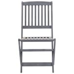 vidaXL Chaises pliables d'extérieur lot de 2 Bois d'acacia solide