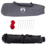 vidaXL Tente de plage 2 personnes gris libération rapide imperméable