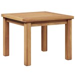 vidaXL Table basse Marron 45 x 45 x 36 cm Bois de teck solide