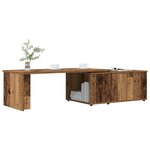 vidaXL Table basse vieux bois 150x50x35 cm bois d'ingénierie