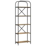 vidaXL Étagère chêne artisanal 60 x 30 x 183 cm Bois d'ingénierie