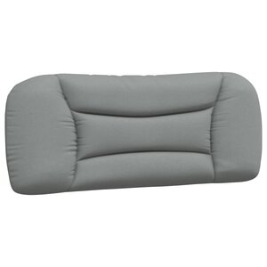 vidaXL Coussin de tête de lit Hvar gris clair 100 cm tissu
