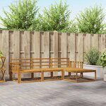 vidaXL Ensemble de canapés d'extérieur 4 Pièces Naturel
