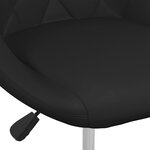 vidaXL Chaises à manger lot de 6 noir similicuir