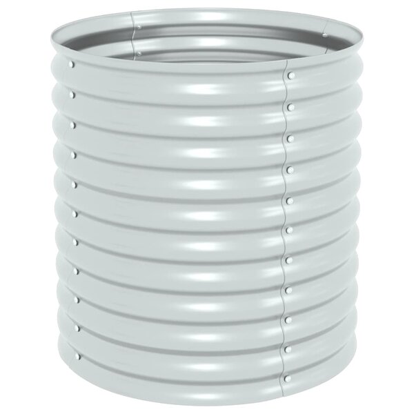 vidaXL Lit surélevé de jardin 80x80x81 cm Acier galvanisé Argenté