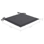 vidaXL Chaises de jardin lot de 6 avec coussins Bois d'acacia solide