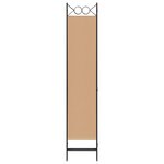 vidaXL Paravent à 6 panneaux Beige 240 x 200 cm Tissu