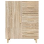 vidaXL Buffet chêne sonoma 69 5x34x90 cm bois d'ingénierie