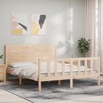 vidaXL Cadre de lit sans matelas 160x200 cm bois massif de pin