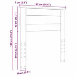 vidaXL Tête de lit Chêne artisanal 90 cm Bois d'ingénierie