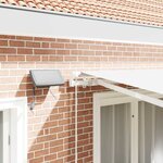 vidaXL Auvent Rétractable Blanc 350 x 250 cm Tissu et acier