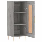 vidaXL Buffet Sonoma gris 34 5x34x90 cm Bois d'ingénierie