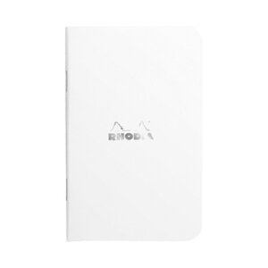 Rhodia - Cahier piqué noir, 7,5 x 12 cm, 5x5, 48 pages non microperforées