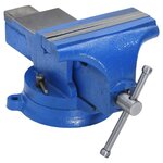 vidaXL Étau d'établi bleu 200 mm fonte