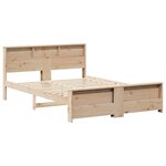 vidaXL Cadre de lit Marron 160 x 200 cm Bois massif en pin