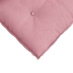 vidaXL Coussin de Dos Rose 80 x 50 cm Tissu en velours côtelé