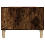vidaXL Table basse Chêne fumé 90x50x36 5 cm Bois d'ingénierie
