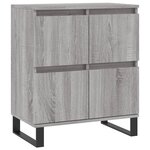 vidaXL Buffets 2 Pièces sonoma gris bois d'ingénierie