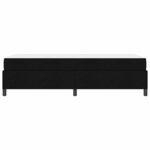 vidaXL Lit à ressorts Noir 90 x 190 cm tissu