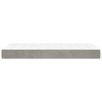 vidaXL Matelas de lit à ressorts ensachés gris clair 120x190x20 cm