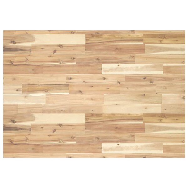 vidaXL Dessus de table rectangulaire 80x70x2 cm bois massif d'acacia