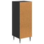 vidaXL Buffet Noir 33 x 34 5 x 89 5 cm Bois d'ingénierie