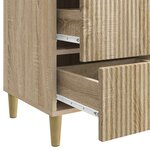 vidaXL Cabinet de chevet Chêne Sonoma 43 x 41 x 66 5 cm