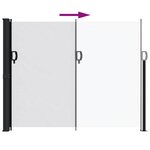 vidaXL Auvent latéral rétractable blanc 170x300 cm