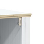 vidaXL Meubles de salle de bain 2 Pièces BERG blanc bois de pin massif