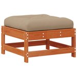 vidaXL Ensemble de salon de jardin 8 Pièces Brun cire Bois de pin massif