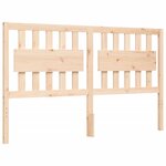 vidaXL Cadre de lit sans matelas bois massif
