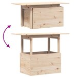 vidaXL Table de jardin 100x50x75 cm bois massif de pin