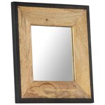 vidaXL Miroir 50x50 cm Bois de manguier massif