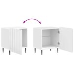 vidaXL Cabinet de chevet Blanc brillant 43 x 34 5 x 52 cm