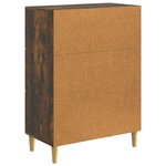 vidaXL Buffet Chêne fumé 66 x 34 5 x 90 cm Bois d'ingénierie