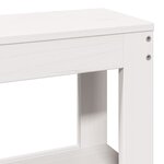 vidaXL Cadre de lit sans matelas blanc 160x200 cm bois de pin massif