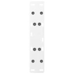 vidaXL Pieds de table basse en forme de A 2 pièces Blanc 30 x (30-31) cm Acier