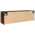 vidaXL Armoire murale de bain chêne fumé 100x25x30cm bois d'ingénierie