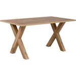 Table à manger seule MANZANO - Rectangulaire - chêne Flagstaff - 8 personnes - 160 x 75 x 90 cm